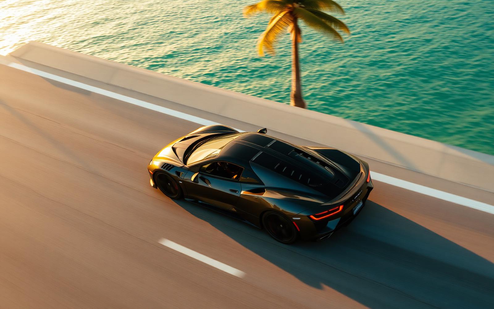 Luxury car rental experience in Miami